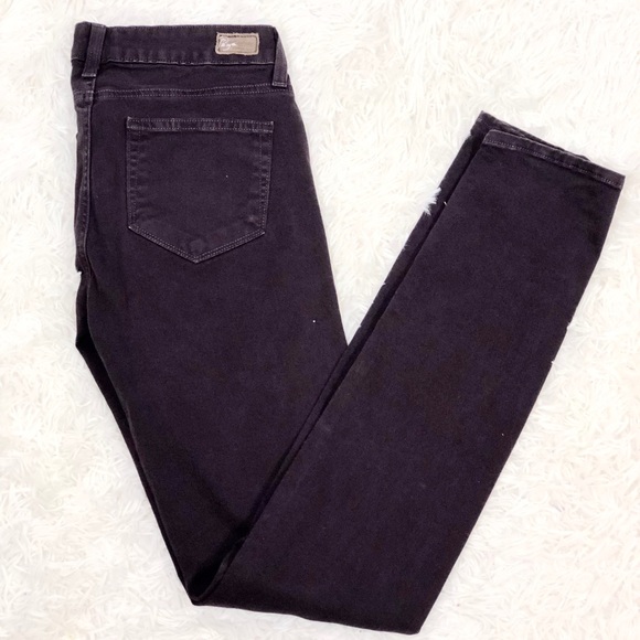 Paige Peg Skinny Dark Purple Jeans - Picture 2 of 8